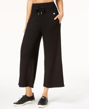 Calvin Klein Performance High-waist Wide-leg Cropped Pants