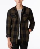 American Rag Men's Buffalo Plaid Shirt Jacket With Fleece Lining, Only At Macy's