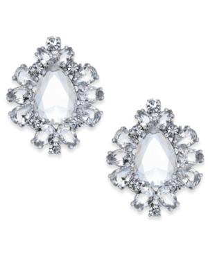 Kate Spade New York Silver-tone Crystal Halo Stud Earrings