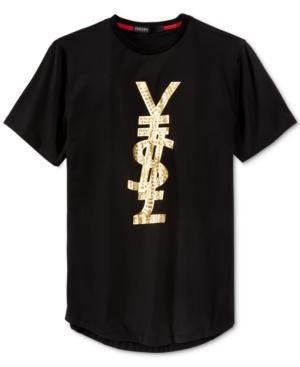 Hudson Nyc Men's Foreign Money Metallic-print T-shirt