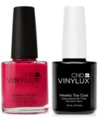 Creative Nail Design Vinylux Pink Leggings Nail Polish & Top Coat (two Items), 0.5-oz, From Purebeauty Salon & Spa