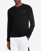 Calvin Klein Men's Slim-fit Textured Contrast Pocket Long-sleeve T-shirt
