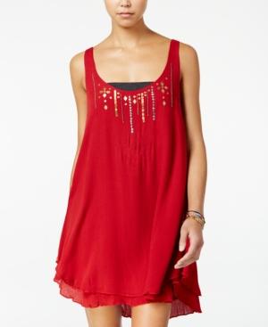 Volcom Juniors' Honey Money Sequined Shift Dress