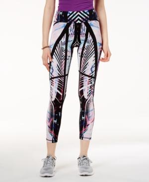 Material Girl Active Juniors' Palm-printed Yoga Leggings, Created For Macy's