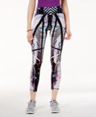 Material Girl Active Juniors' Palm-printed Yoga Leggings, Created For Macy's