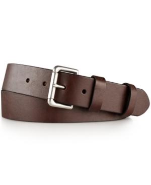 Polo Ralph Lauren Big And Tall Italian Saddle Leather 1 1/2 Roller Belt