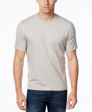 Tasso Elba Men's V-neck Heathered T-shirt