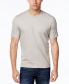 Tasso Elba Men's V-neck Heathered T-shirt