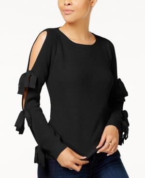 Ultra Flirt Juniors' Cold-shoulder Sweater