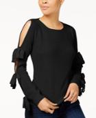 Ultra Flirt Juniors' Cold-shoulder Sweater