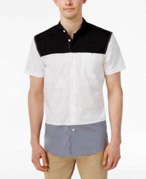 William Rast Men's Driven Color Blocked Shirt