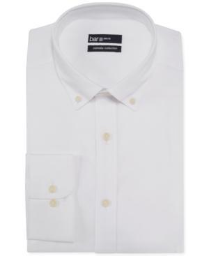 Bar Iii Carnaby Collection Slim-fit White Lightweight Oxford Dress Shirt