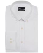 Bar Iii Carnaby Collection Slim-fit White Lightweight Oxford Dress Shirt