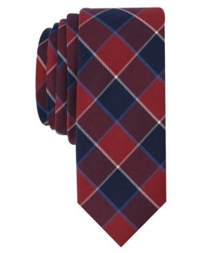 Original Penguin Men's Trotter Plaid Skinny Tie