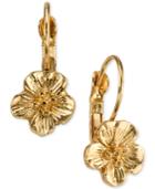 2028 Gold-tone Flower Drop Earrings, A Macy's Exclusive Style