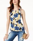 I.n.c. Printed Hardware-embellished Top, Created For Macy's