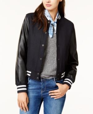 Levi's Mixed-media Bomber Jacket