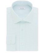 Calvin Klein Men's Steel Classic/regular Fit Performance Lake Print Dress Shirt