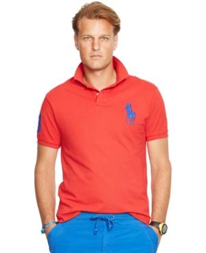 Polo Ralph Lauren Men's Classic-fit Big Pony Mesh Polo Shirt