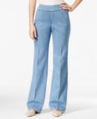 Style & Co. Light Wash Pull-on Trouser Jeans, Only At Macy's