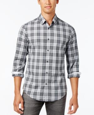 Hugo Boss Green Men's Valiant Plaid Shirt