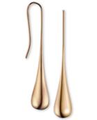 Calvin Klein Ellipse Rose Gold-tone Pvd Stainless Steel Drop Earrings Kj3qpe100100