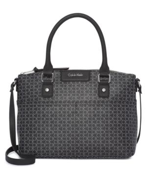 Calvin Klein Hudson Top Handle Signature Satchel