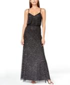 Adrianna Papell Petite Beaded Blouson Gown