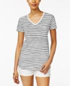 Style & Co Striped T-shirt, Only At Macy's