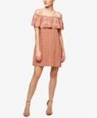 Sanctuary Misha Off-the-shoulder Printed Flounce Dress