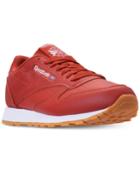 Reebok Men's Cl Leather Mu Casual Sneakers From Finish Line