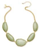 Inc International Concepts Gold-tone Green Stone Collar Necklace, Only At Macy's