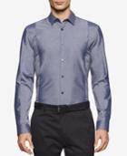 Calvin Klein Men's Heather Blocked Long-sleeve Shirt