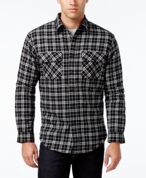 Club Room Men's Big And Tall Red River Plaid Shirt Jacket, Only At Macy's
