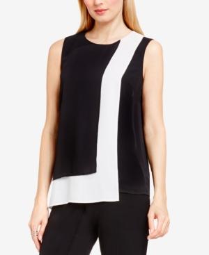 Vince Camuto Layered Colorblocked Blouse
