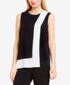 Vince Camuto Layered Colorblocked Blouse