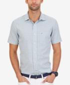 Nautica Men's Wrinkle-resistant Provence Plaid Short Sleeve Shirt