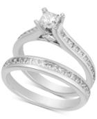 Diamond Princess Bridal Set (1-1/2 Ct. T.w.) In 14k White Gold