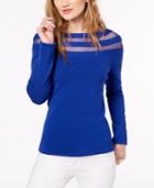Inc International Concepts Illusion-stripe Sweater, Created For Macy's