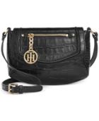 Tommy Hilfiger Jerry Embossed Leather Crossbody