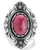 American West Classics Rhodonite Ring In Sterling Silver
