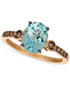 Le Vian Chocolatier Sky Blue Topaz (2-1/10 Ct. T.w.) & Diamond (1/6 Ct. T.w.) Ring In 14k Rose Gold