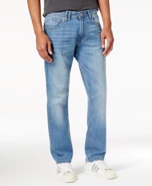 Sean John Men's Relaxed-fit Straight-leg Destroyed Jeans
