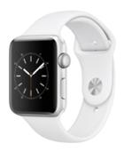 Apple Watch Series 2 42mm Silver-tone Aluminum Case With White Sport Band
