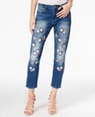 Guess Relaxed Tapered Ankle Vintage Blue Fan Wash Jeans