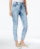 Thalia Sodi Cropped Acid Wash Skinny Jeans, Only At Macy's
