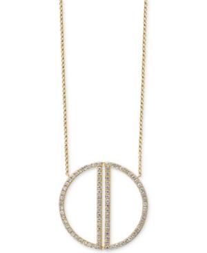 Effy Diamond Circle Pendant Necklace (1 Ct. T.w.) In 14k Gold