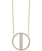 Effy Diamond Circle Pendant Necklace (1 Ct. T.w.) In 14k Gold