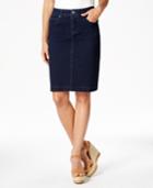 Style & Co. Denim Rinse Wash Skirt, Only At Macy's