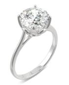 Moissanite Round Solitaire Ring (2-3/4 Ct. Tw.) In 14k White Gold